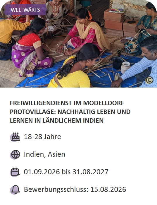 Last-Minute-Markt-Angebot: Freiwilligendienst in Indien