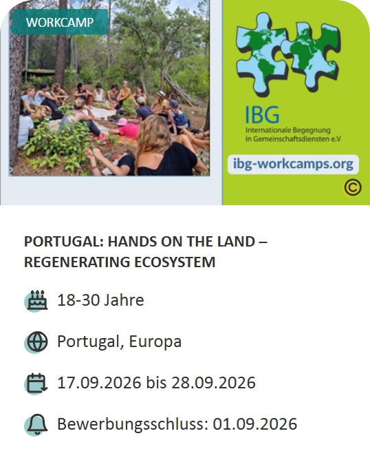 Last-Minute-Markt-Angebot: Workcamp in Portugal