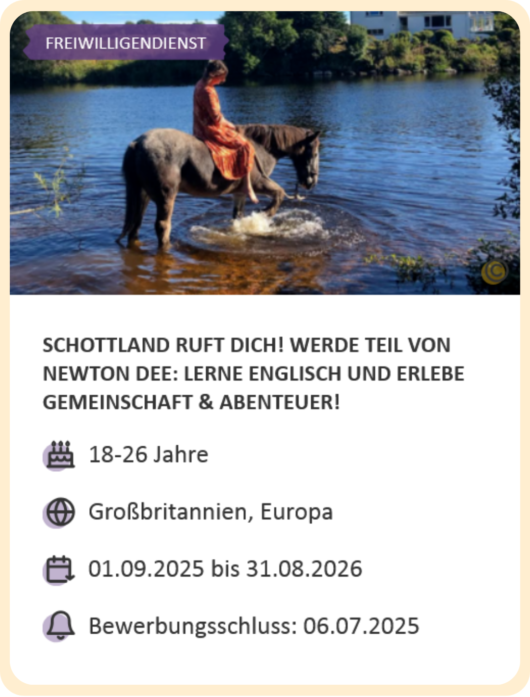 Last-Minute-Markt-Angebot: Freiwilligendienst in Großbritannien