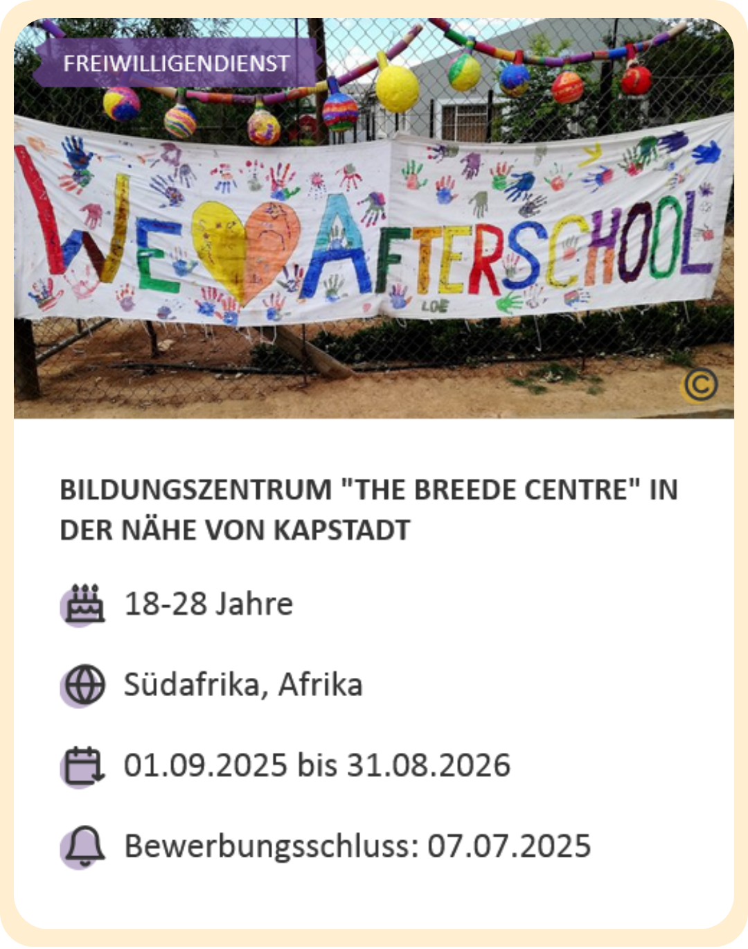 Last-Minute-Markt-Angebot: Freiwilligendienst in Südafrika