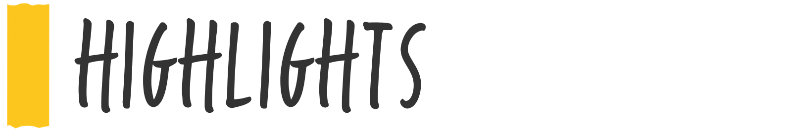 Überschrift: "Highlights"