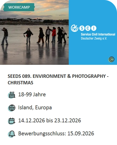 Last-Minute-Markt-Angebot: Workcamp in Island