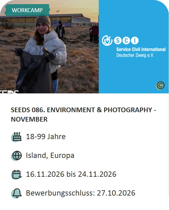 Last-Minute-Markt-Angebot: Workcamp in Island