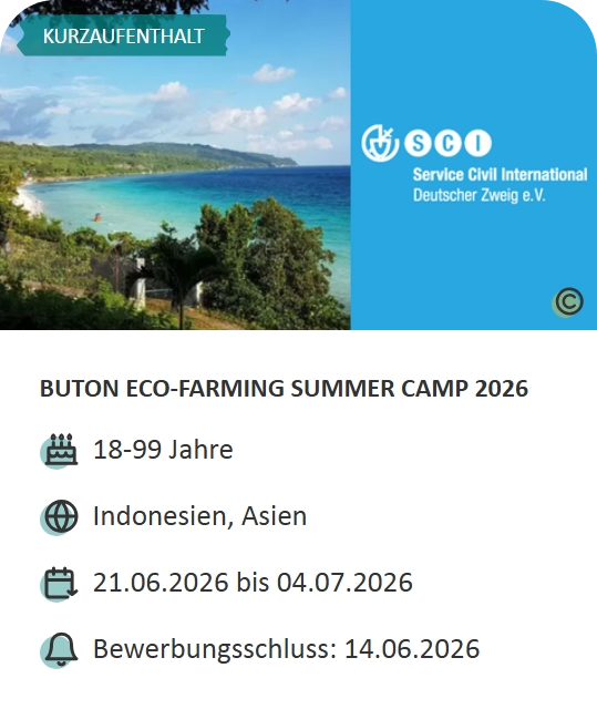 Last-Minute-Markt-Angebot: Workcamp in Indonesien